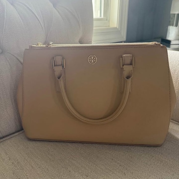 Tory Burch Beige Satchel
